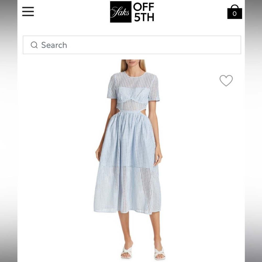 Self-Portrait blue midi dress -SOLD out online